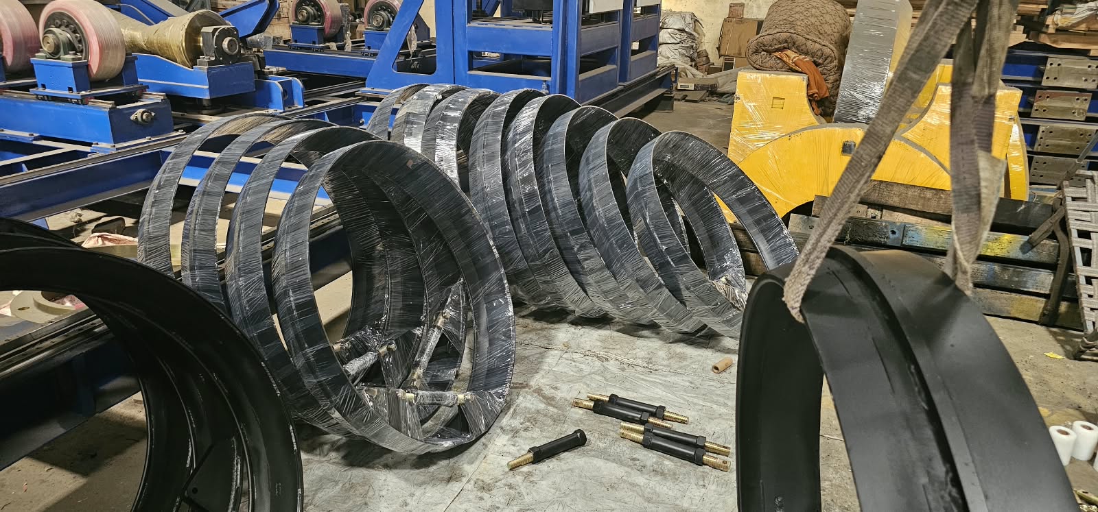 Coupling for OD coating line